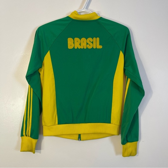 Adidas Woman’s Brazil Soccer 1974 World Cup Full Zip Track Top - Small - 2010 - Picture 2 of 13
